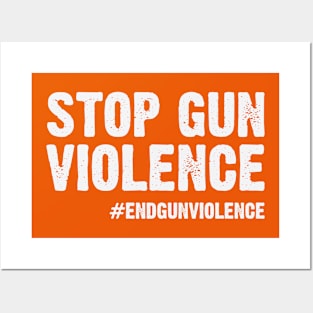 Stop Gun Violence Hashtag End Gun Violence Posters and Art